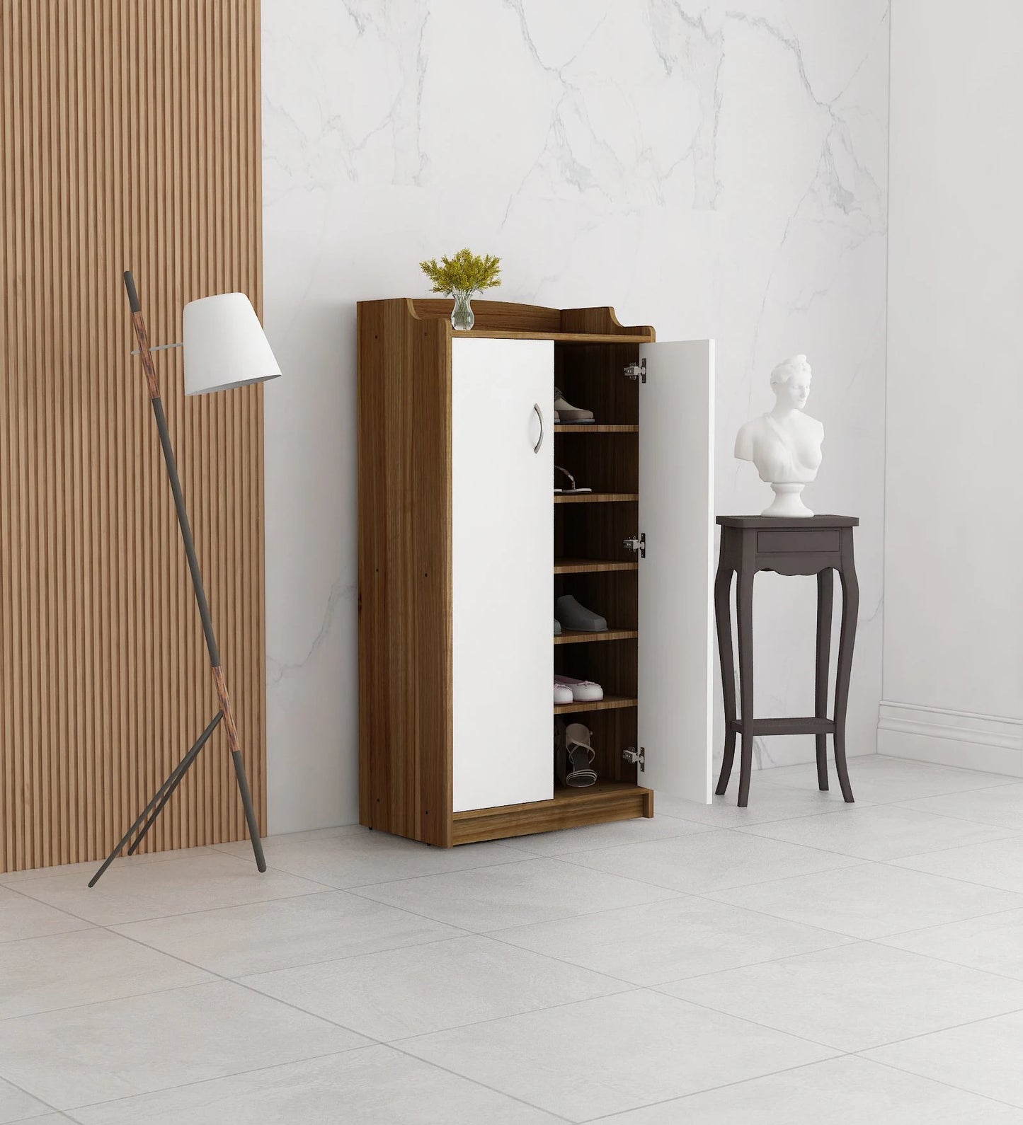 SoleSpace Premium Engineered Wood Shoe Cabinet