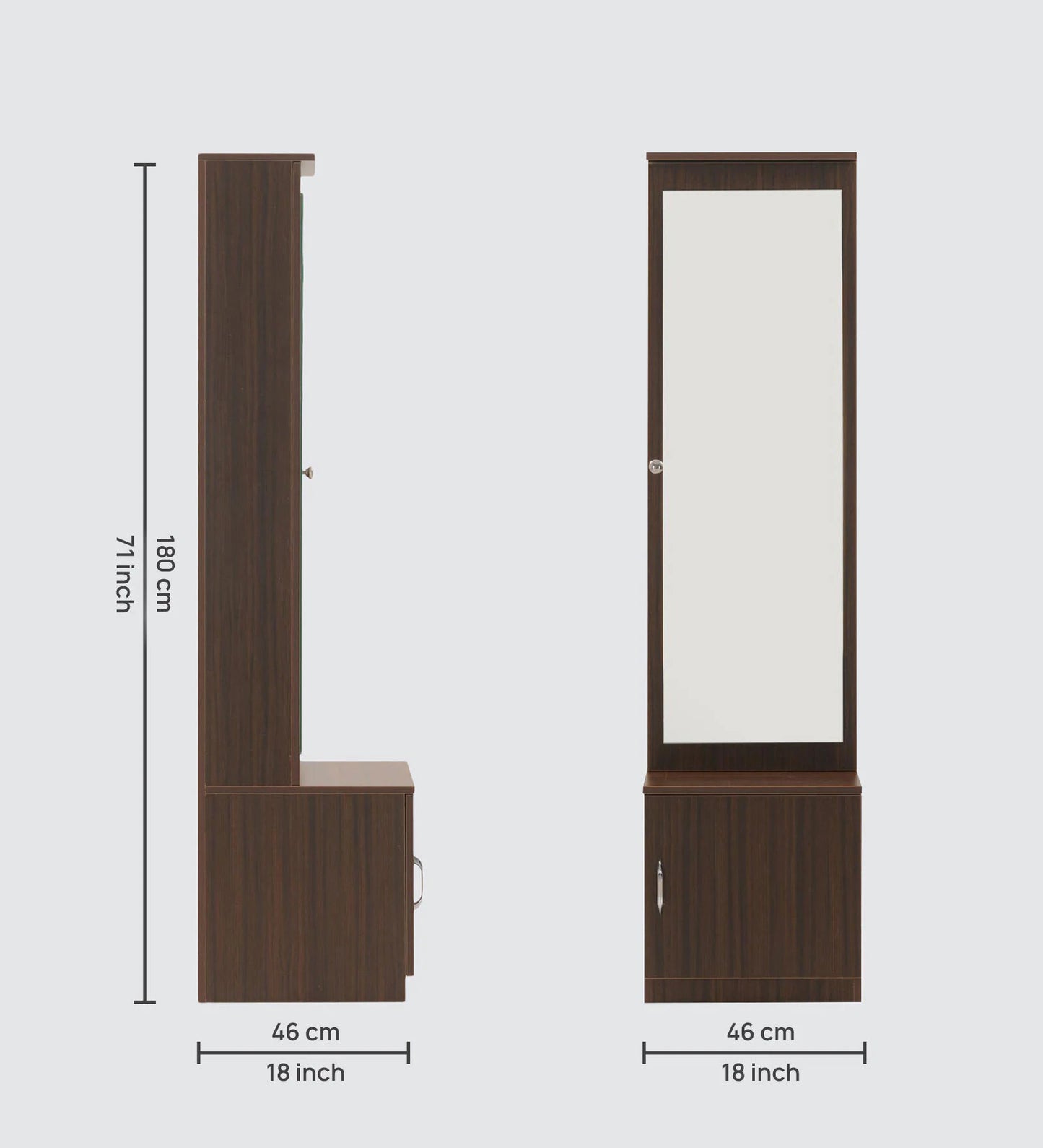 Omkarwood "Lustra" Premium Mirror Unit