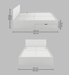 Arden Queen size bed with Drawer Storage