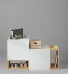 Modora Duo-Tone Premium EngineeredWood Shoe Cabinet