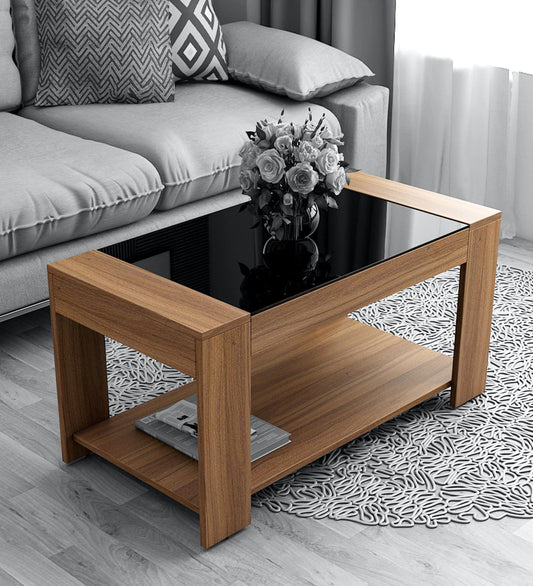 Omkarwood “LuxeEdge” Modern Coffee Table