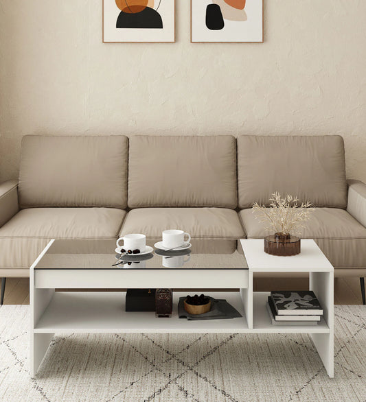 OmkarWood LuxeMod Engineered Wood Coffee Table