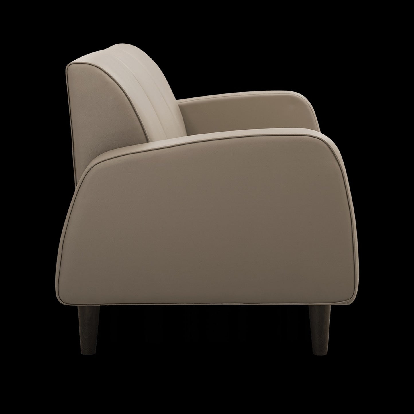 Sand Beige Leatherette 3-Seater Sofa – Modern Comfort & Elegant Design