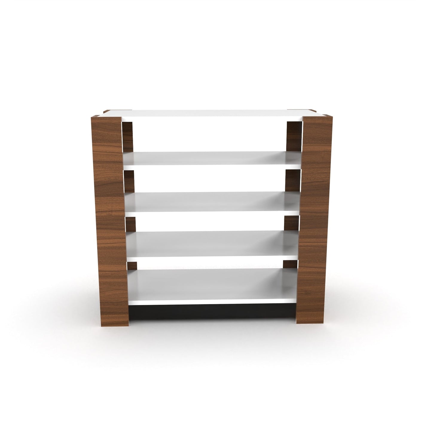 Modern Open Shoe Rack – 5 Tier Wooden Footwear Organizer (Holds 12–16 Pairs)