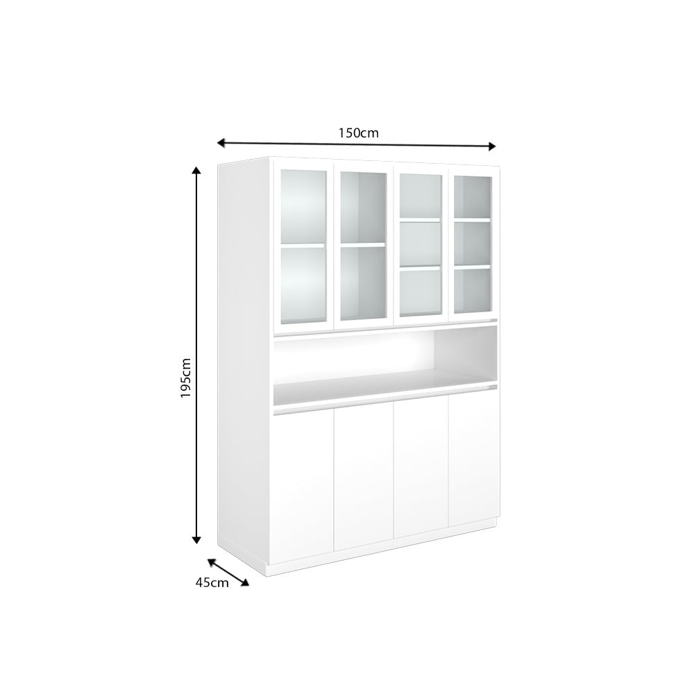 Crockery Unit – Frosty White Finish
