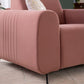 Fabric 1 Seater Sofa in Rose Blush Color