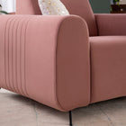 Fabric 1 Seater Sofa in Rose Blush Color