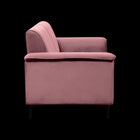 Velvet 1 Seater Sofa in Blush Pink Color