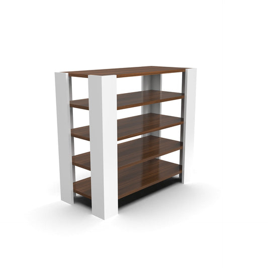 5-Tier Open Shoe Rack – Wooden Footwear Organizer (Holds 12–16 Pairs)
