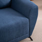 Navy Blue Fabric 3-Seater Sofa – Modern Design with Plush Comfort