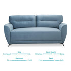 Mineral Blue Velvet 3+1+1 Seater Sofa Set – Modern Luxury with Plush Comfort