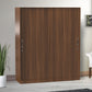 Classic Two-Door Sliding Wardrobe – Walnut Finish