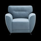 Velvet 1 Seater Sofa – Mineral Blue