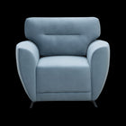 Velvet 1 Seater Sofa – Mineral Blue