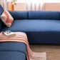 Fabric L-Shape Sofa in Moroccan Blue