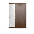 OmkarWood 3 Door Wardrobe with Hanging Space & Shelves