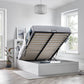 Hydraulic Lift Storage Bookcase Bed