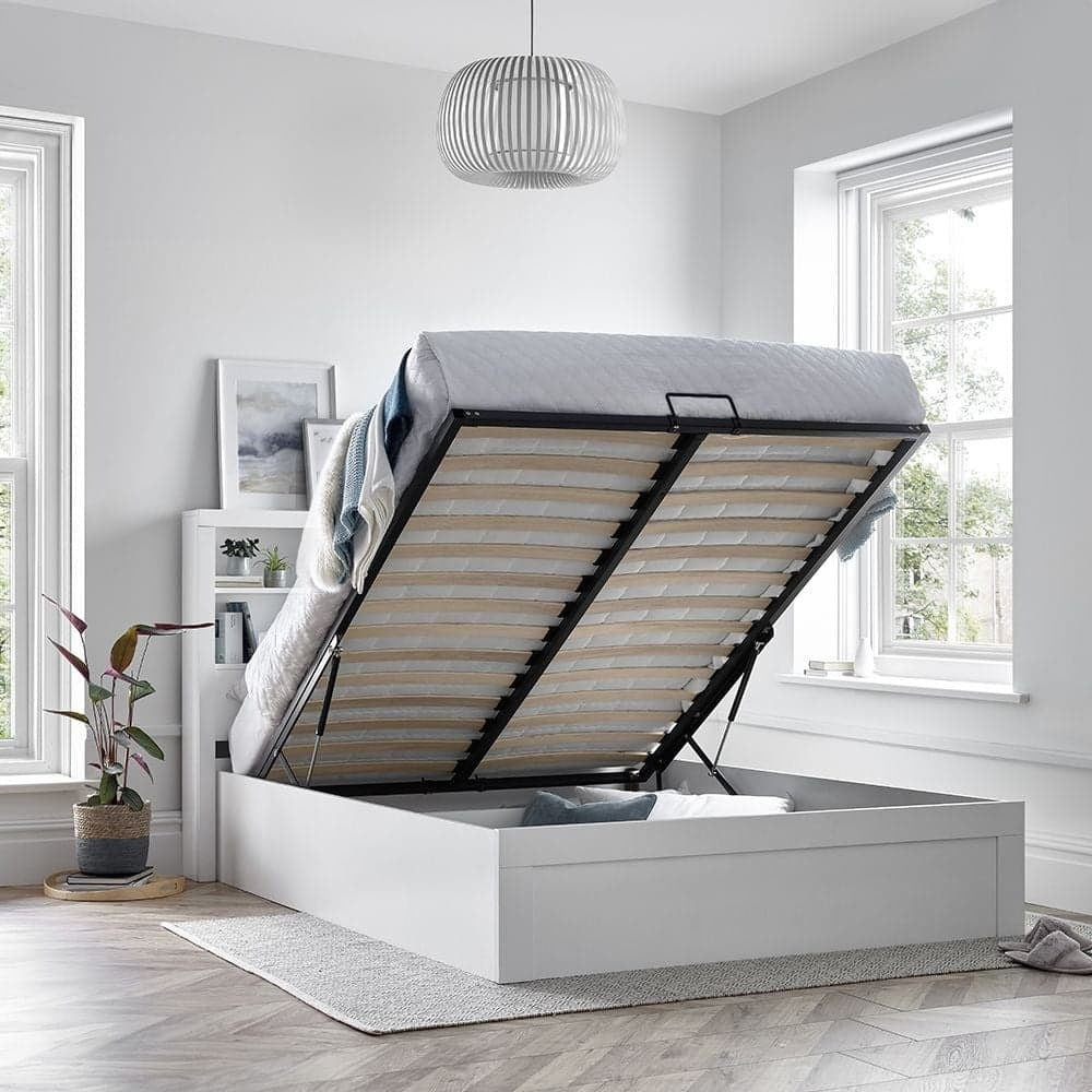 Hydraulic Lift Storage Bookcase Bed
