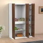 Elegant 3-Door Wooden Wardrobe with Shelves & Storage