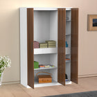 Elegant 3-Door Wooden Wardrobe with Shelves & Storage