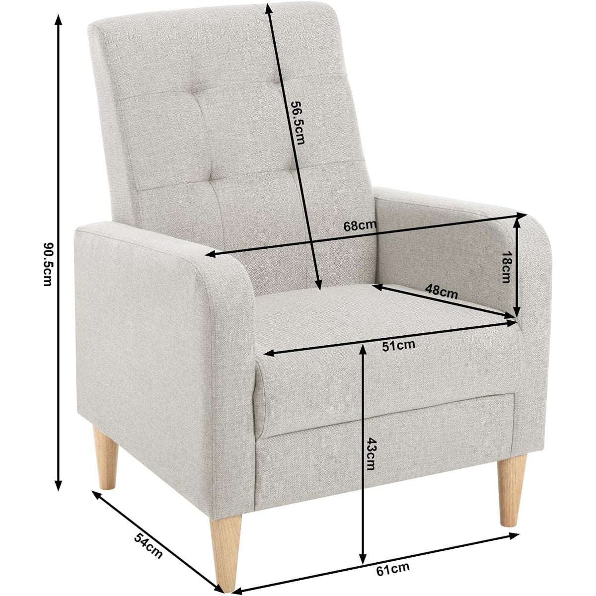 Oka Upholstered Accent Chair
