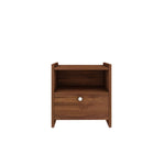 The Arlo Bedside Table (Walnut Single-Drawer with Shelf)