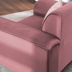 Velvet 1 Seater Sofa in Blush Pink Color