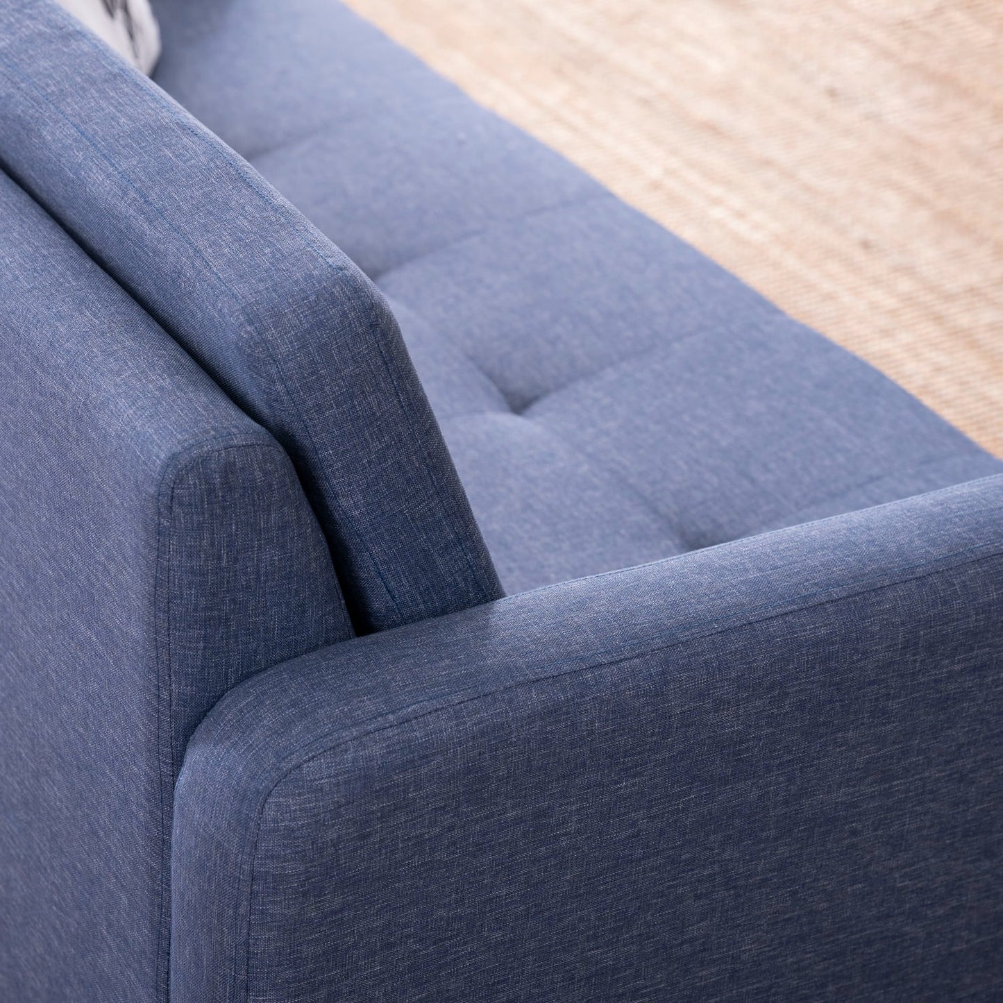 Fabric 3 Seater Sofa in Grace Denim Color