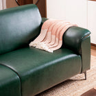 Forest Green Leatherette 3-Seater Sofa – Elegant Design with Premium Comfort