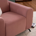 Fabric 1 Seater Sofa in Rose Blush Color