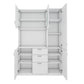 Wide Kitchen Crockery & Microwave Storage Unit