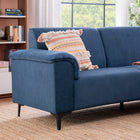 Fabric L-Shape Sofa in Moroccan Blue