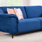 Sapphire Blue Velvet 5-Seater Sofa Set (3+1+1) – Elegant & Comfortable Living Room Furniture