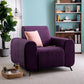 Purple Berry Fabric 3+1+1 Sofa Set – Modern Comfort & Stylish Living Room Furniture