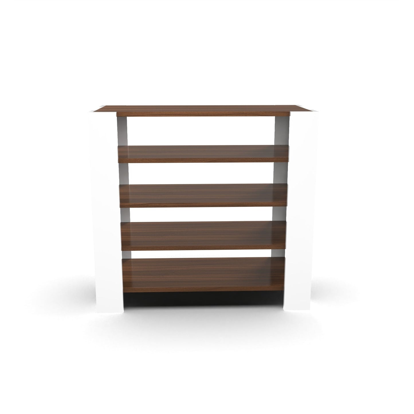 5-Tier Open Shoe Rack – Wooden Footwear Organizer (Holds 12–16 Pairs)