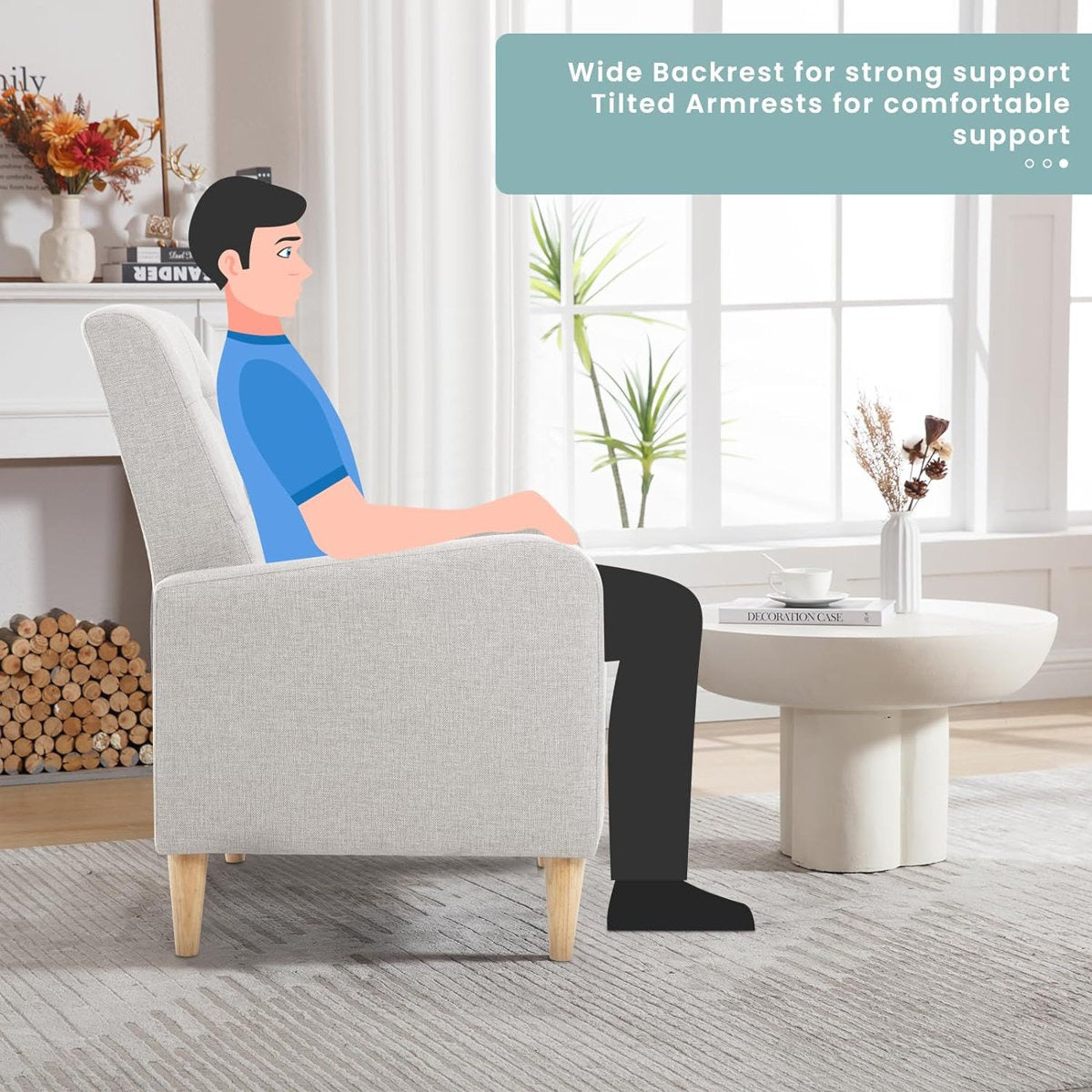 Oka Upholstered Accent Chair