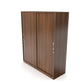 Classic Two-Door Sliding Wardrobe – Walnut Finish