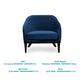 Velvet 1 Seater Armchair in Royal Blue
