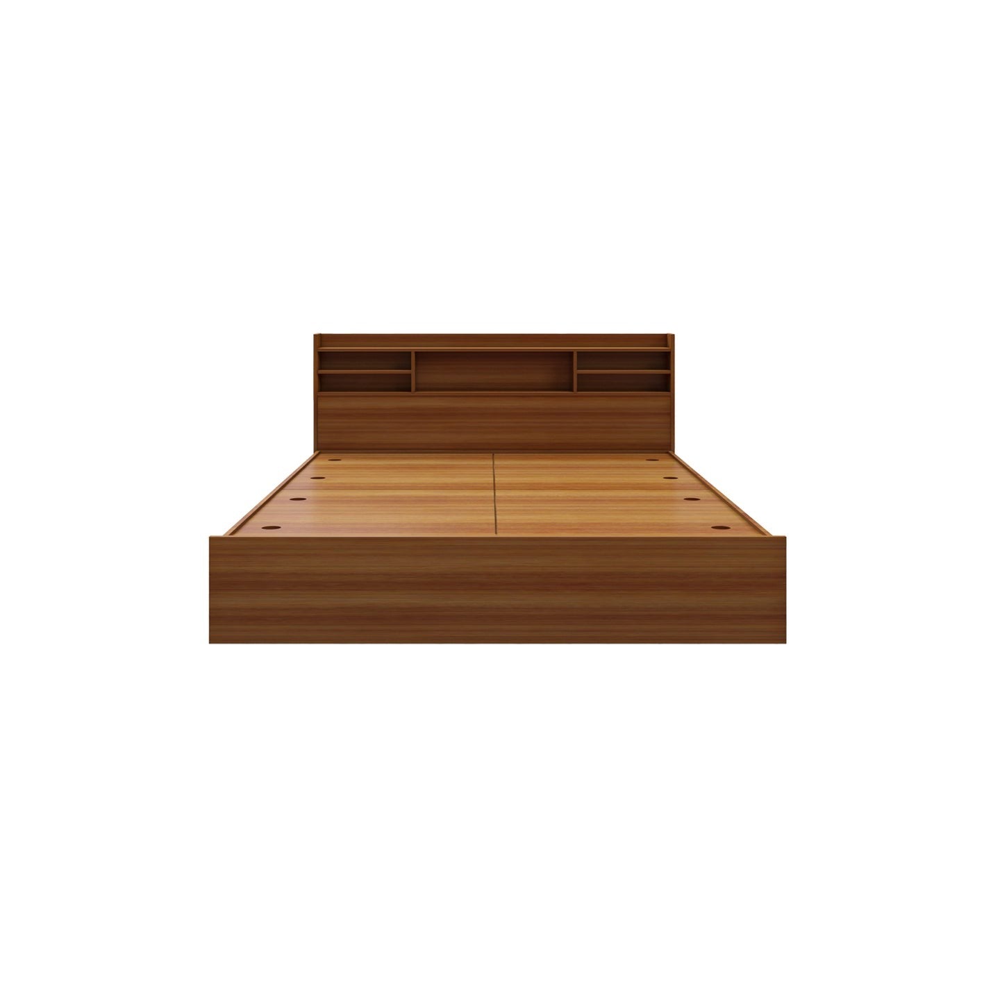 The Libra Queen Bed with Storage Headboard