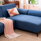Fabric L-Shape Sofa in Moroccan Blue
