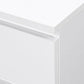 Oslo White Wooden 2 Drawer Bedside Table