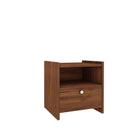 The Arlo Bedside Table (Walnut Single-Drawer with Shelf)