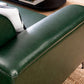 Forest Green Leatherette 3-Seater Sofa – Elegant Design with Premium Comfort