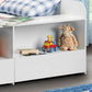 White Wooden Kids Low Sleeper Cabin Storage Bed - 3ft Single: