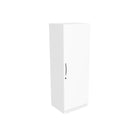 Single Door Compact Wardrobe with Hanging Rod & Storage Shelves