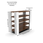 5-Tier Open Shoe Rack – Wooden Footwear Organizer (Holds 12–16 Pairs)