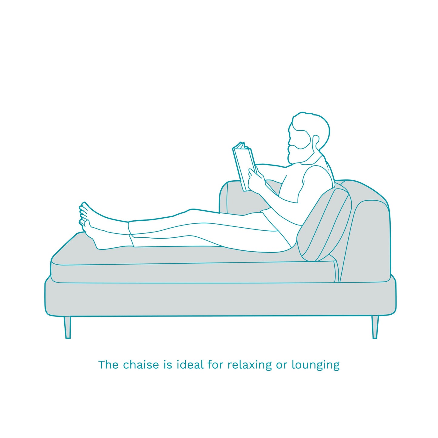 Blush Pink Velvet Chaise Lounge – Modern Lounger for Relaxing & Reading