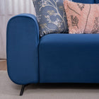 Sapphire Blue Velvet 3+1+1 Sofa Set – Luxurious Comfort & Modern Design