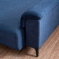 Fabric L-Shape Sofa in Moroccan Blue