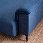Fabric L-Shape Sofa in Moroccan Blue